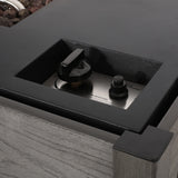 Archie Outdoor Composite Wood 55" Outdoor 40,000 BTU Rectangular Fire Pit by Christopher Knight Home