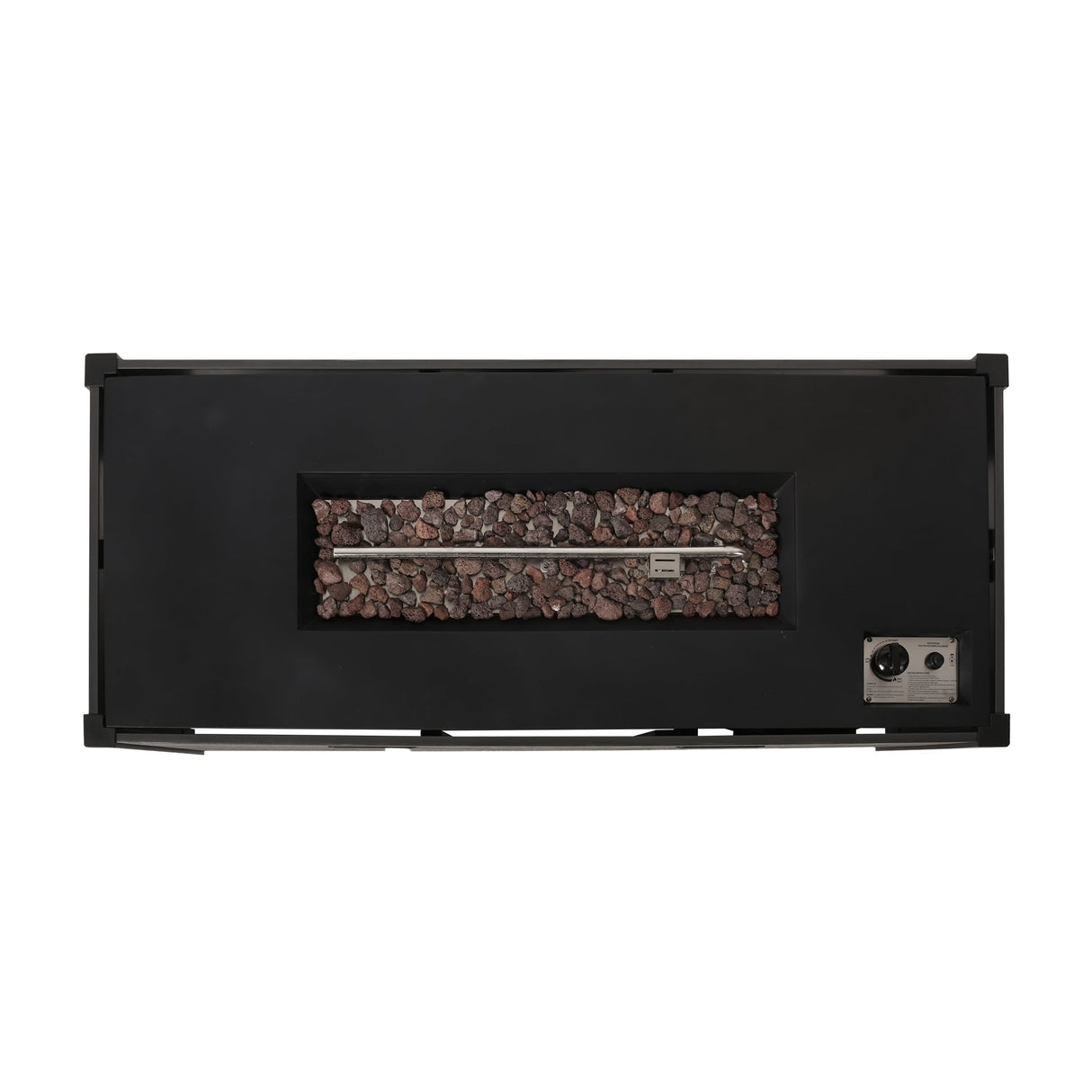 Archie Outdoor Composite Wood 55" Outdoor 40,000 BTU Rectangular Fire Pit by Christopher Knight Home