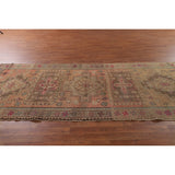 Ardebil Persian Vintage Area Rug Handmade Wool Carpet - 4'7" x 10'8"