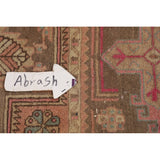 Ardebil Persian Vintage Area Rug Handmade Wool Carpet - 4'7" x 10'8"