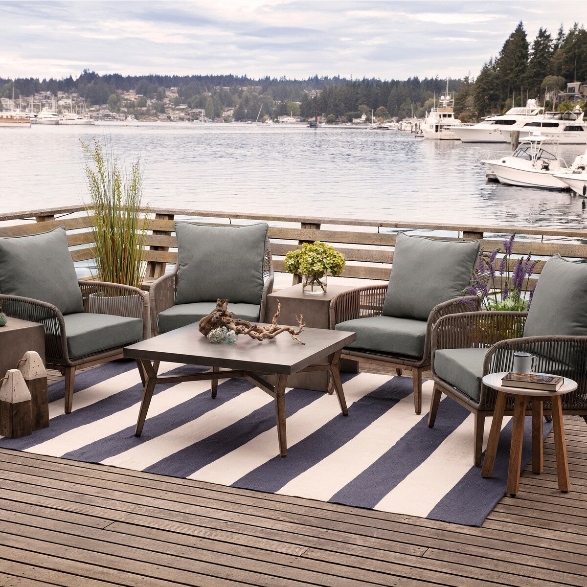 ARDEN Oceantex Seat Cushion Set