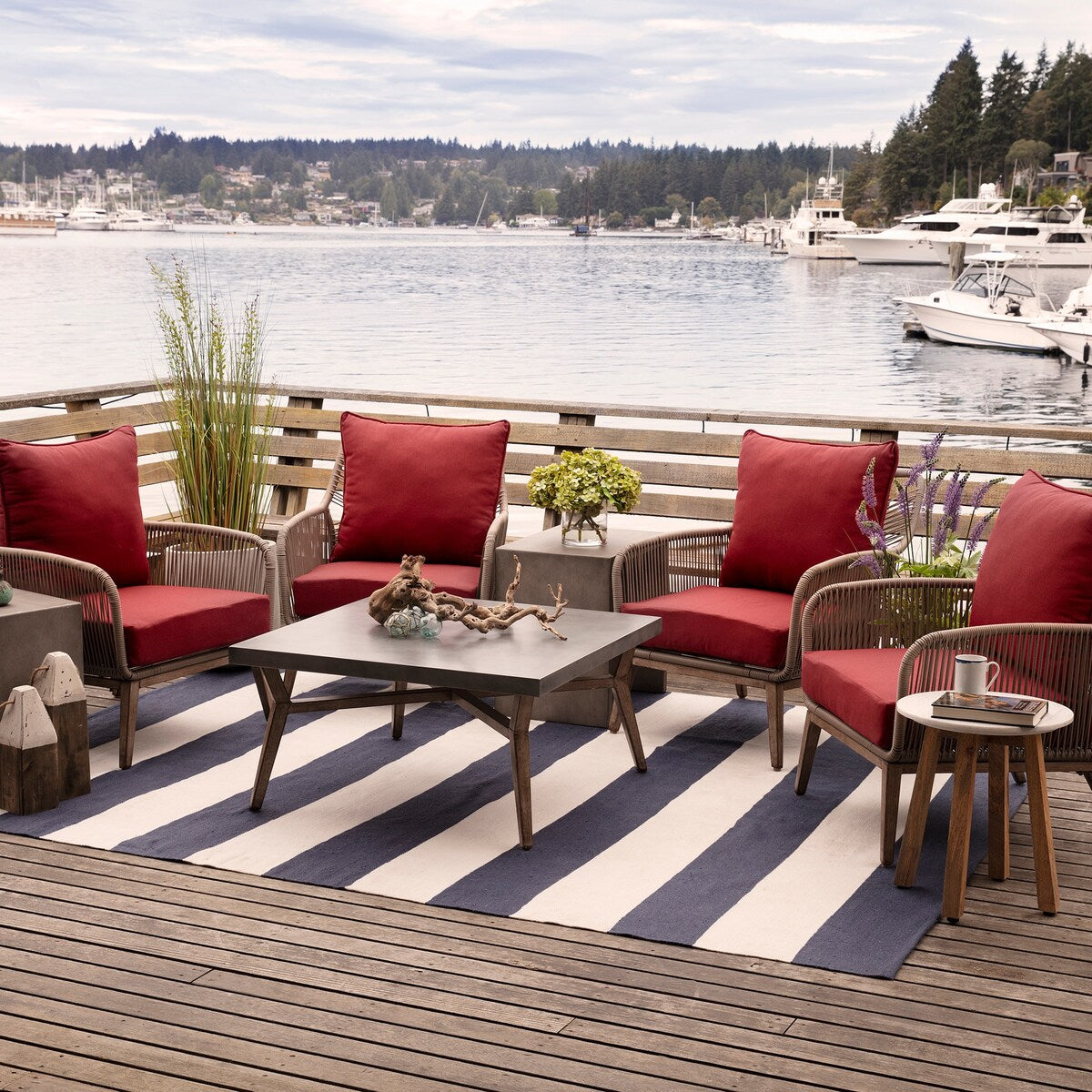 ARDEN Oceantex Seat Cushion Set