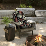 ARDEN Outdoor Plush Modern Tufted Adirondack Cushion, Set of 2, 20 x 18