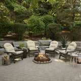 ARDEN Outdoor Plush Modern Tufted Adirondack Cushion, Set of 2, 20 x 18