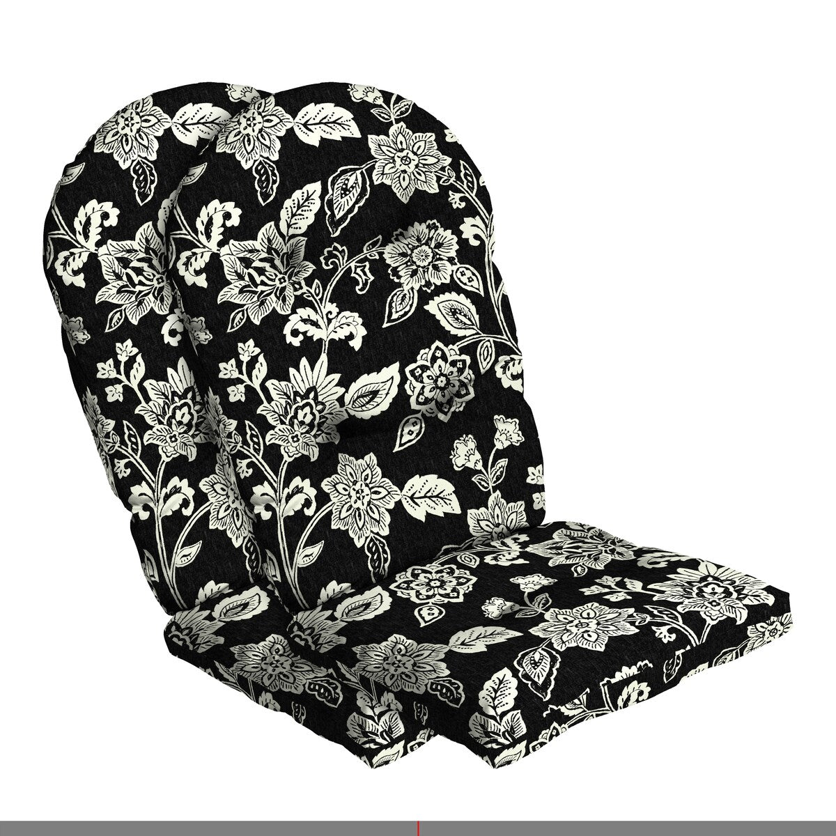 ARDEN Outdoor Plush Modern Tufted Adirondack Cushion, Set of 2, 20 x 18
