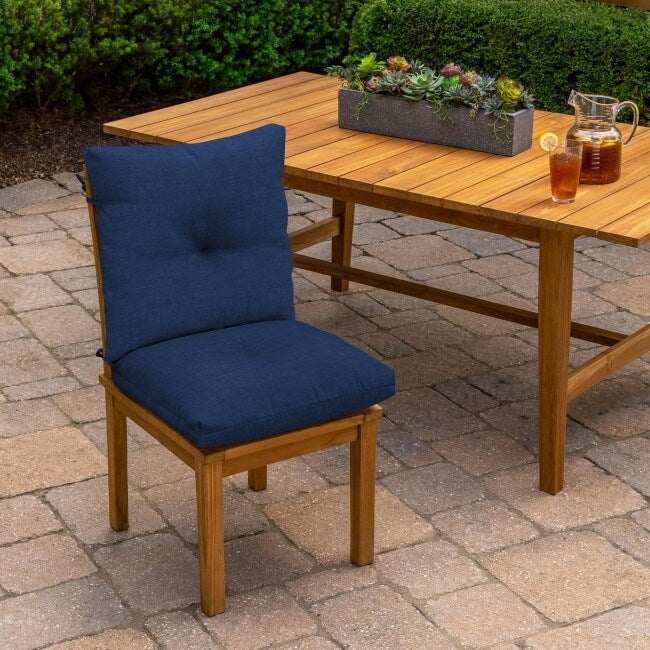 ARDEN Outdoor Plush Modern Tufted Blowfill Dining Chair Cushion, 21 x 40