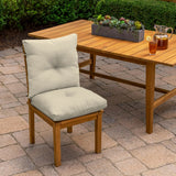 ARDEN Outdoor Plush Modern Tufted Blowfill Dining Chair Cushion, 21 x 40