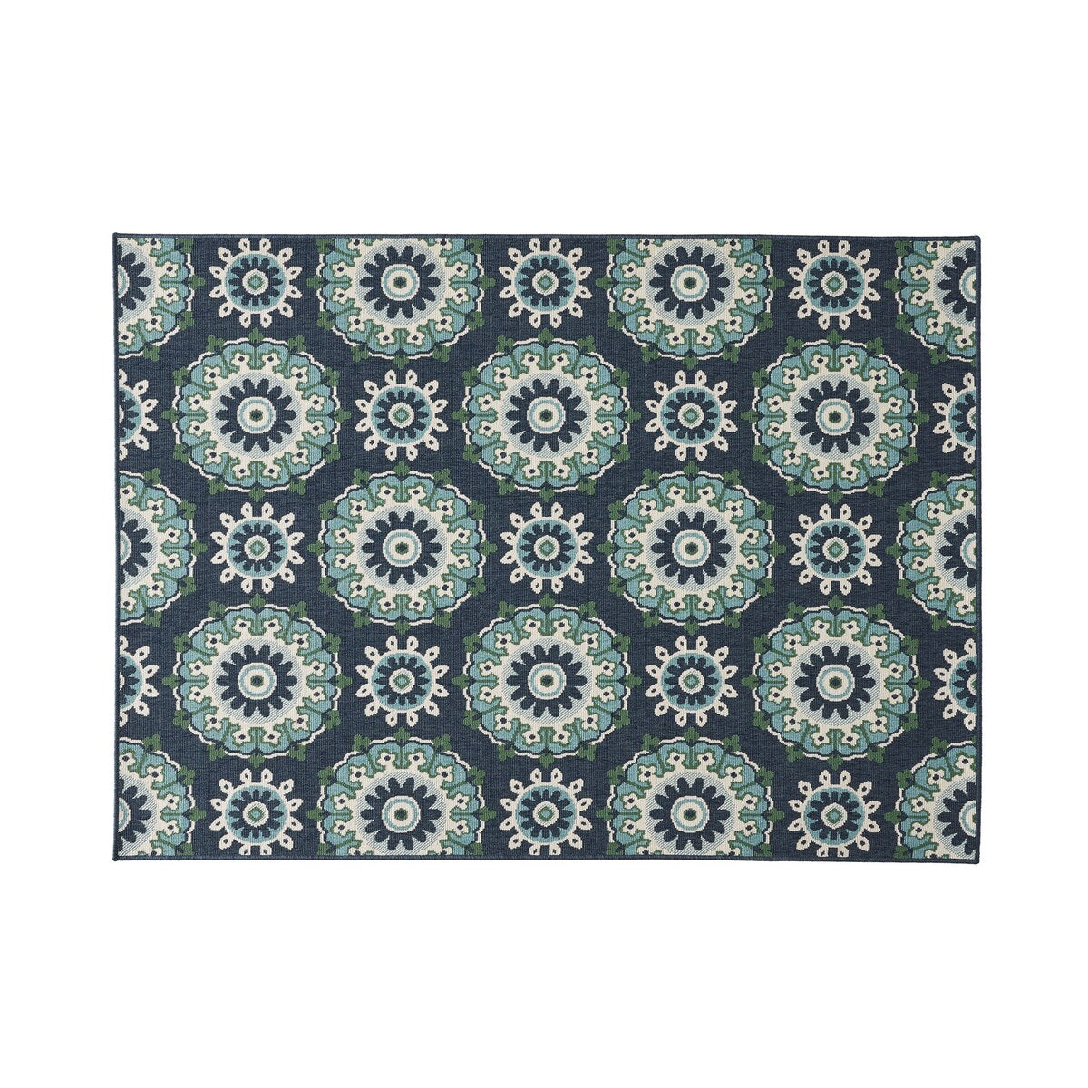Area Rug with Non Slip Backing for Living Room,Bedroom,Bathroom,Printed Vintage Home Decor,Floor Decoration Carpet Mat - 6' x 7'