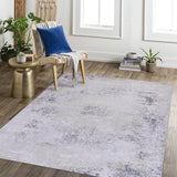 Area Rugs 5x8 Living Room,Washable Rug,Low-Pile,Non-Slip,Non-Shedding,Foldable,Kid & Pet Friendly for living room - 6' x 7'