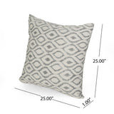 Arellano Modern Fabric Throw Pillows (Set of 2) by Christopher Knight Home