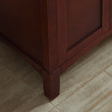 Arezzo 72-Inch Double Vanity in Antique Cherry with Carrara White Marble Top without Mirror