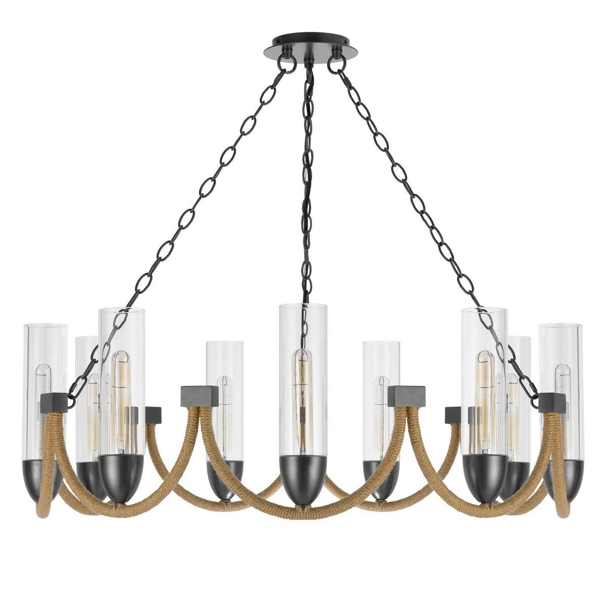 Argyle 12" Height Dark Bronze Metal Chandelier - One Size