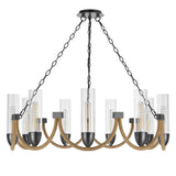 Argyle 12" Height Dark Bronze Metal Chandelier - One Size