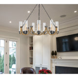 Argyle 12" Height Dark Bronze Metal Chandelier - One Size