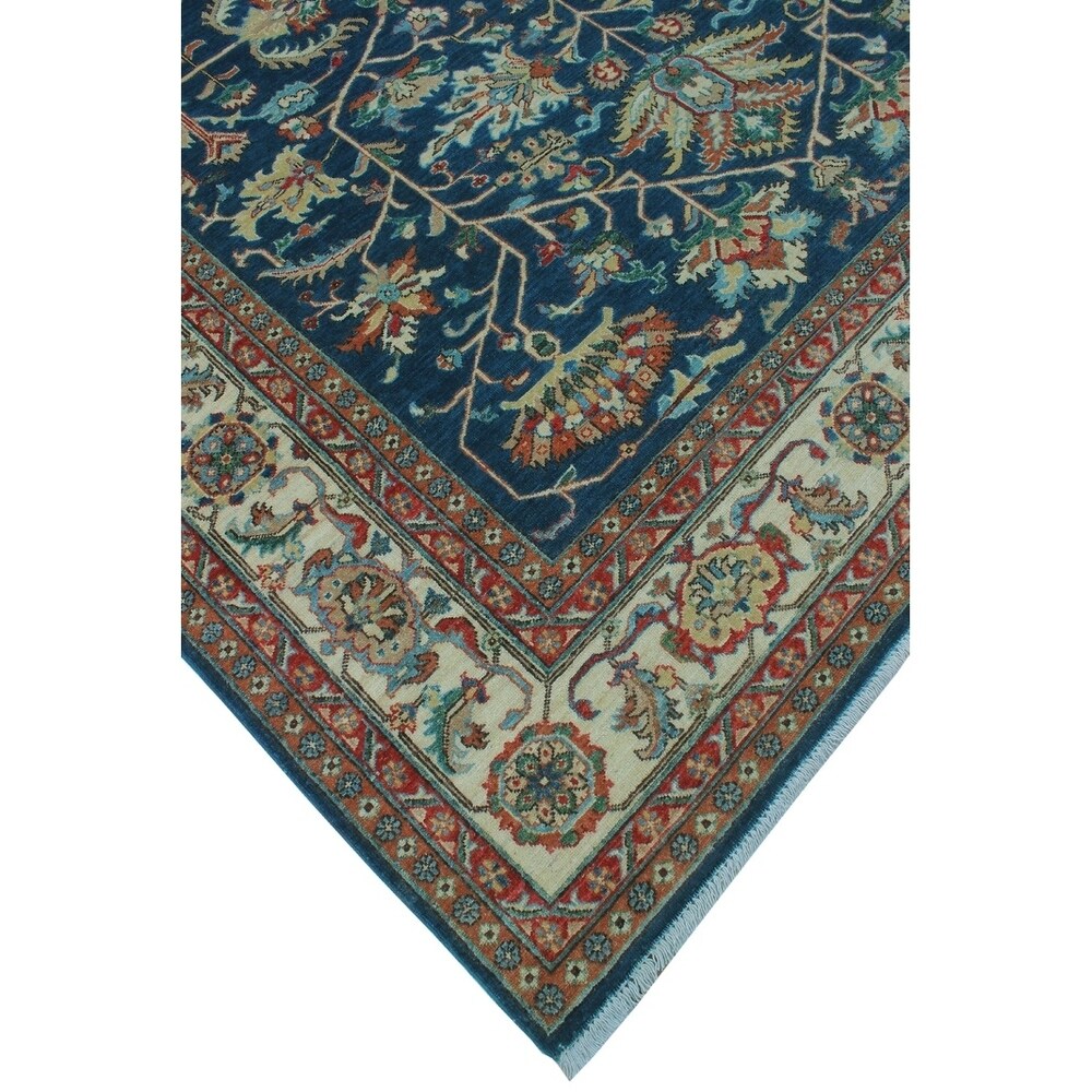 Noori Rug Aria Fine Chobi Rudo Blue/Ivory Rug - 8'1 x 9'8