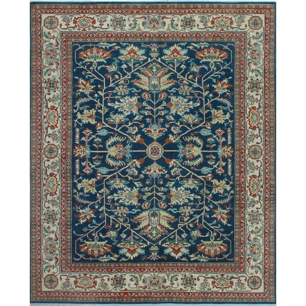 Noori Rug Aria Fine Chobi Rudo Blue/Ivory Rug - 8'1 x 9'8