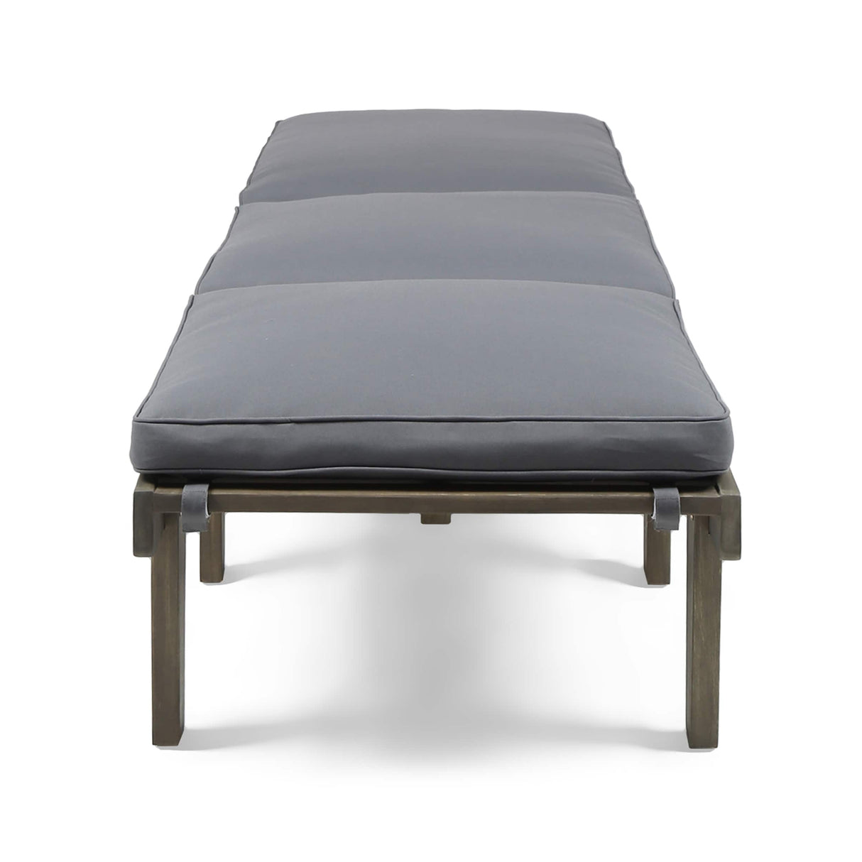 Ariana Outdoor Acacia Wood 3 Piece Chaise Lounge Set with Water-Resistant Cushions by Christopher Knight Home