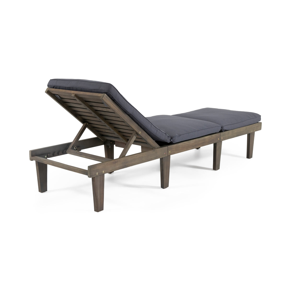Ariana Outdoor Acacia Wood 3 Piece Chaise Lounge Set with Water-Resistant Cushions by Christopher Knight Home
