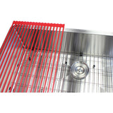 36-inch Stainless Steel Single Bowl 15mm Radius Undermount Kitchen Sink with Accessories
