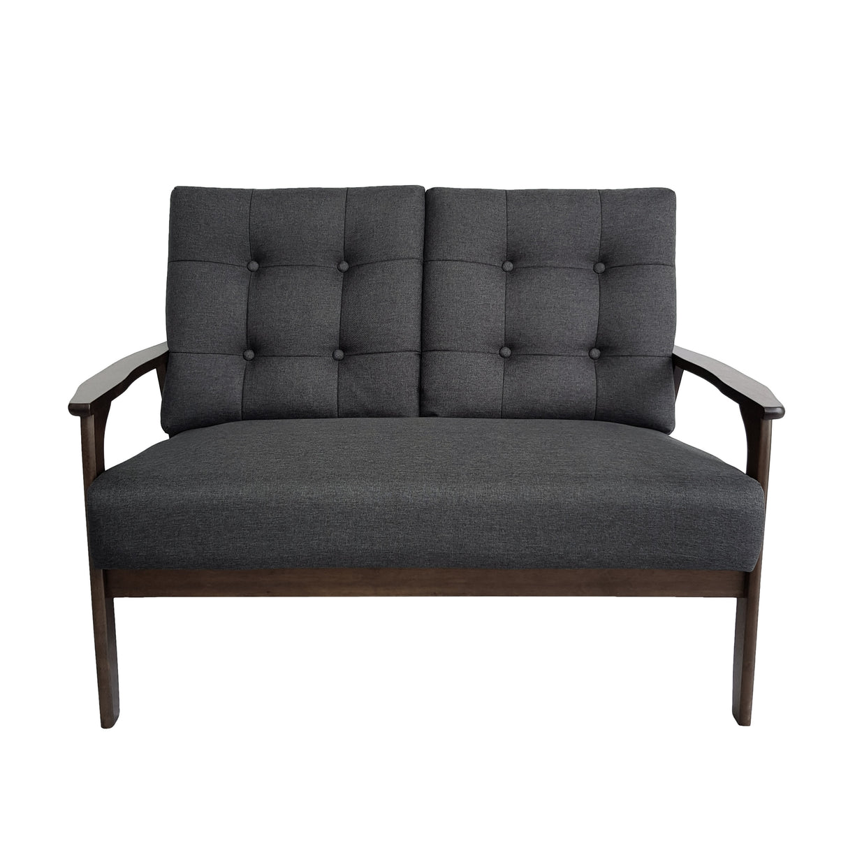 Aries Mid-century 2-piece Fabric Sofa Set by Christopher Knight Home