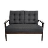 Aries Mid-century 2-piece Fabric Sofa Set by Christopher Knight Home
