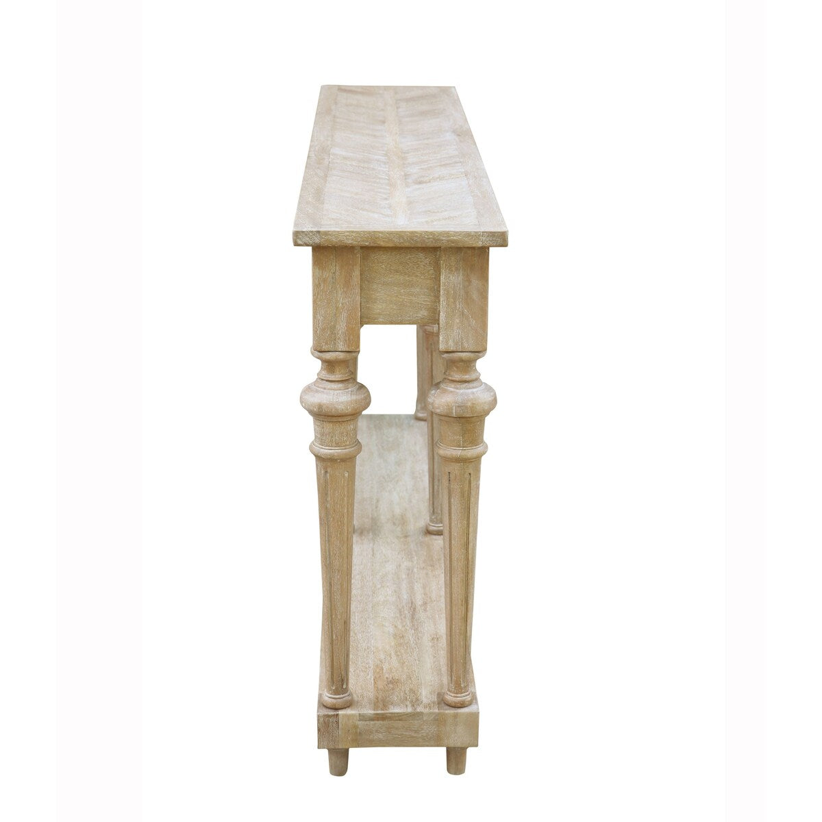 Arin 60-inch Traditional Turned Leg Console Table, Mango Hardwood
