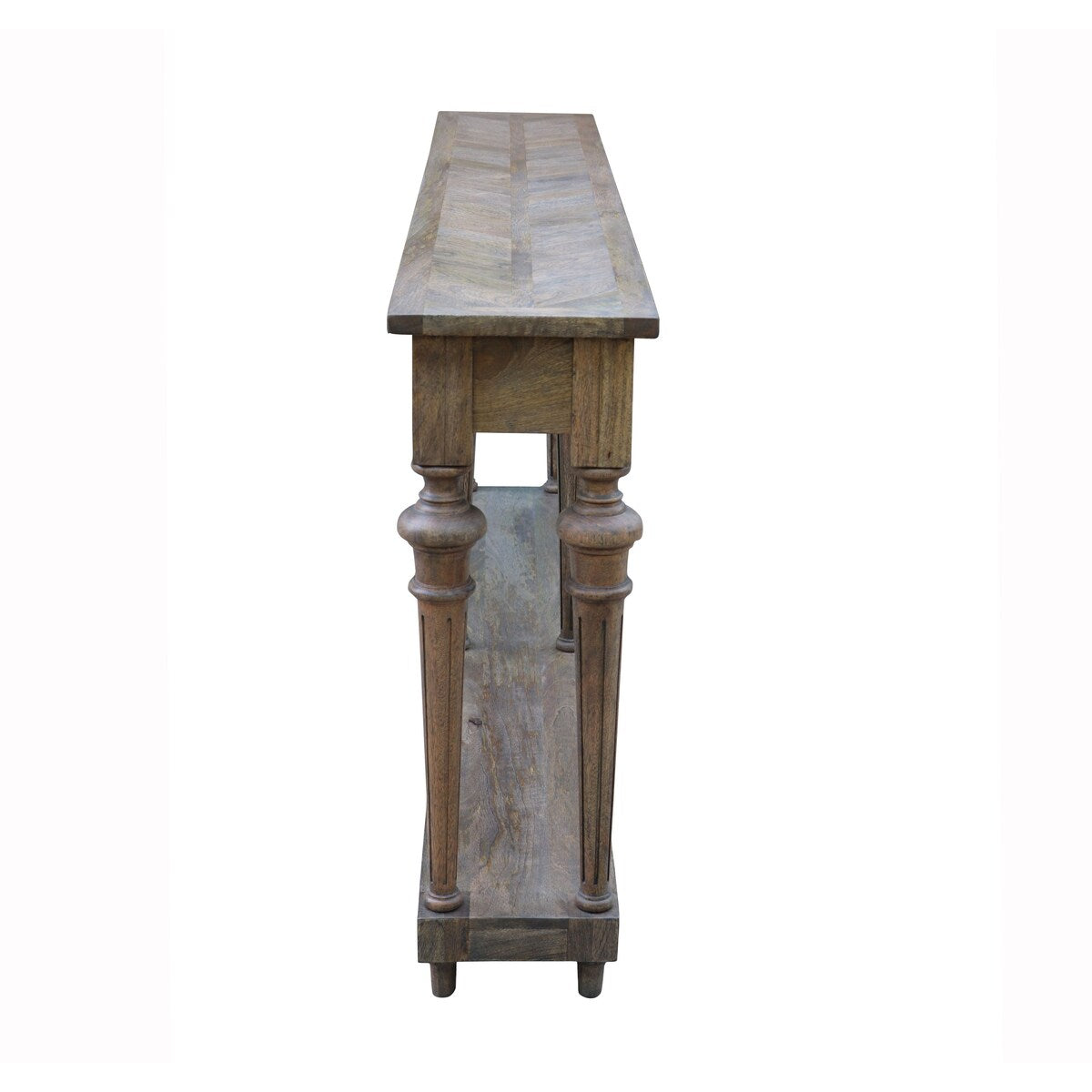 Arin 72-inch Traditional Turned Leg Console Table, Mango Hardwood