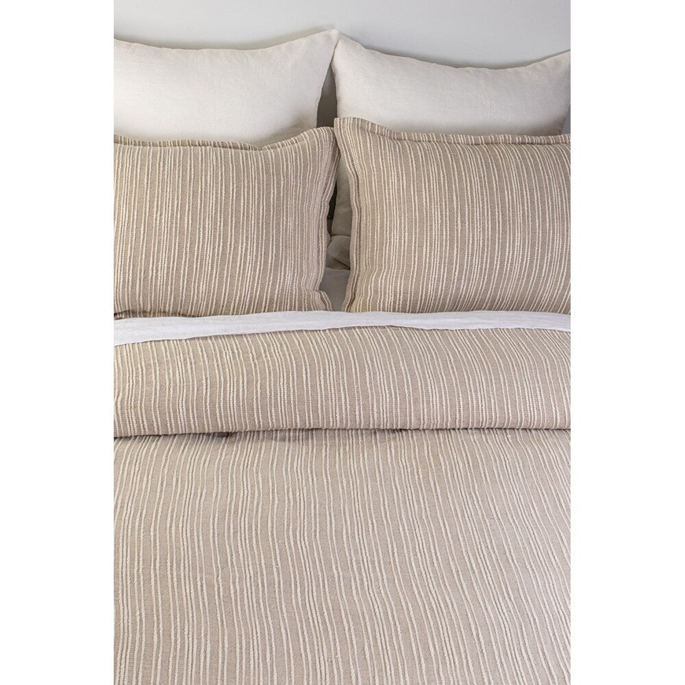 Ark Natural Linen King Coverlet