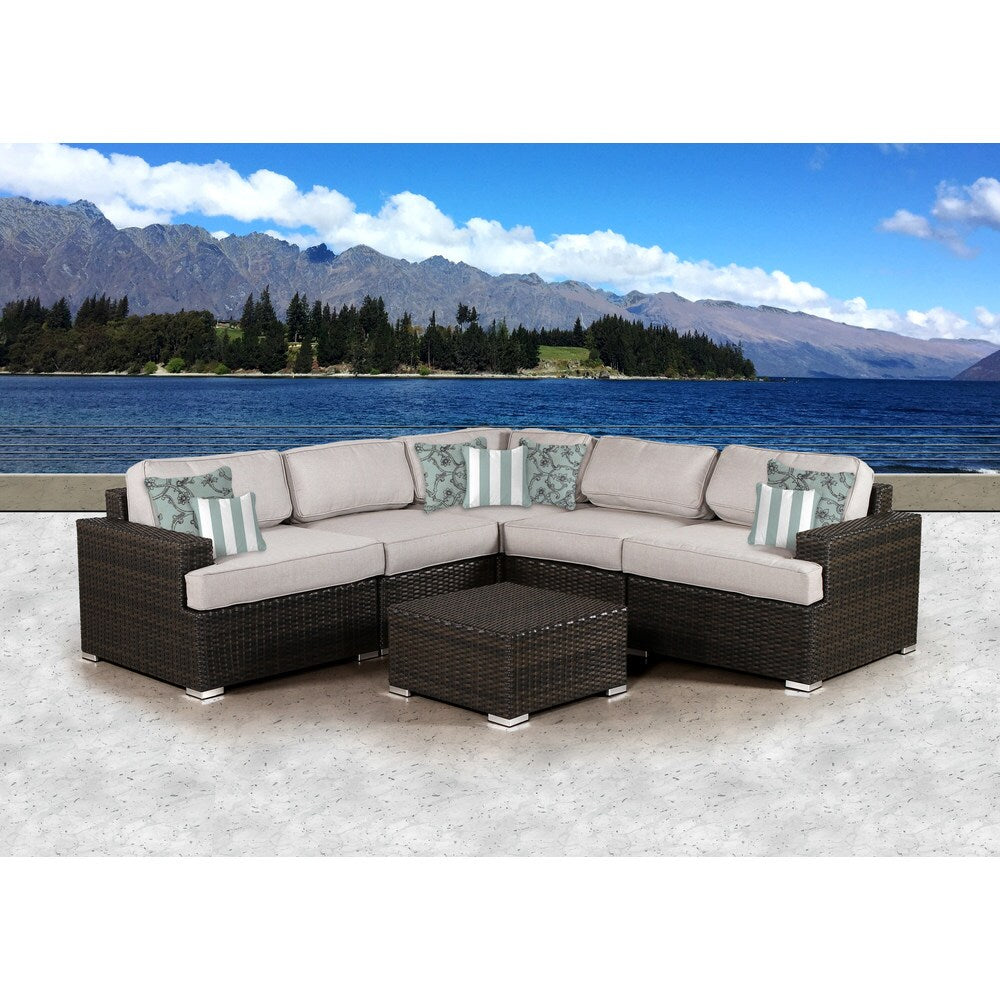 SunHaven Arlo Grey 6-piece Sectional Set