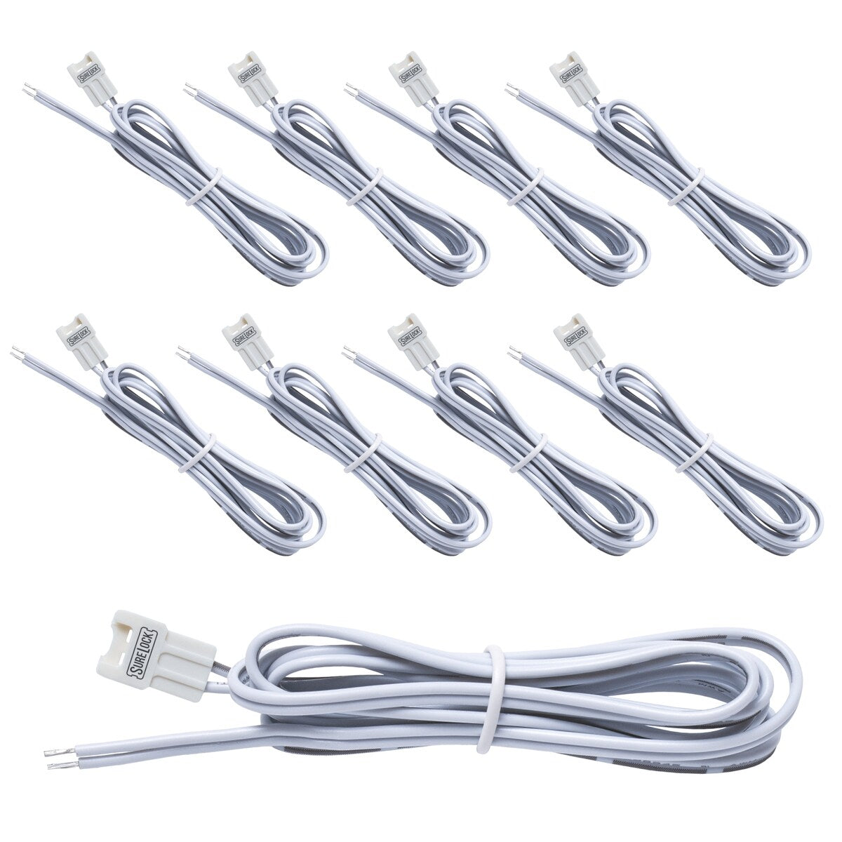 Armacost Lighting SureLock 2 Pin LED Strip Light Extension Connector, 9 Pack - 9 Pack