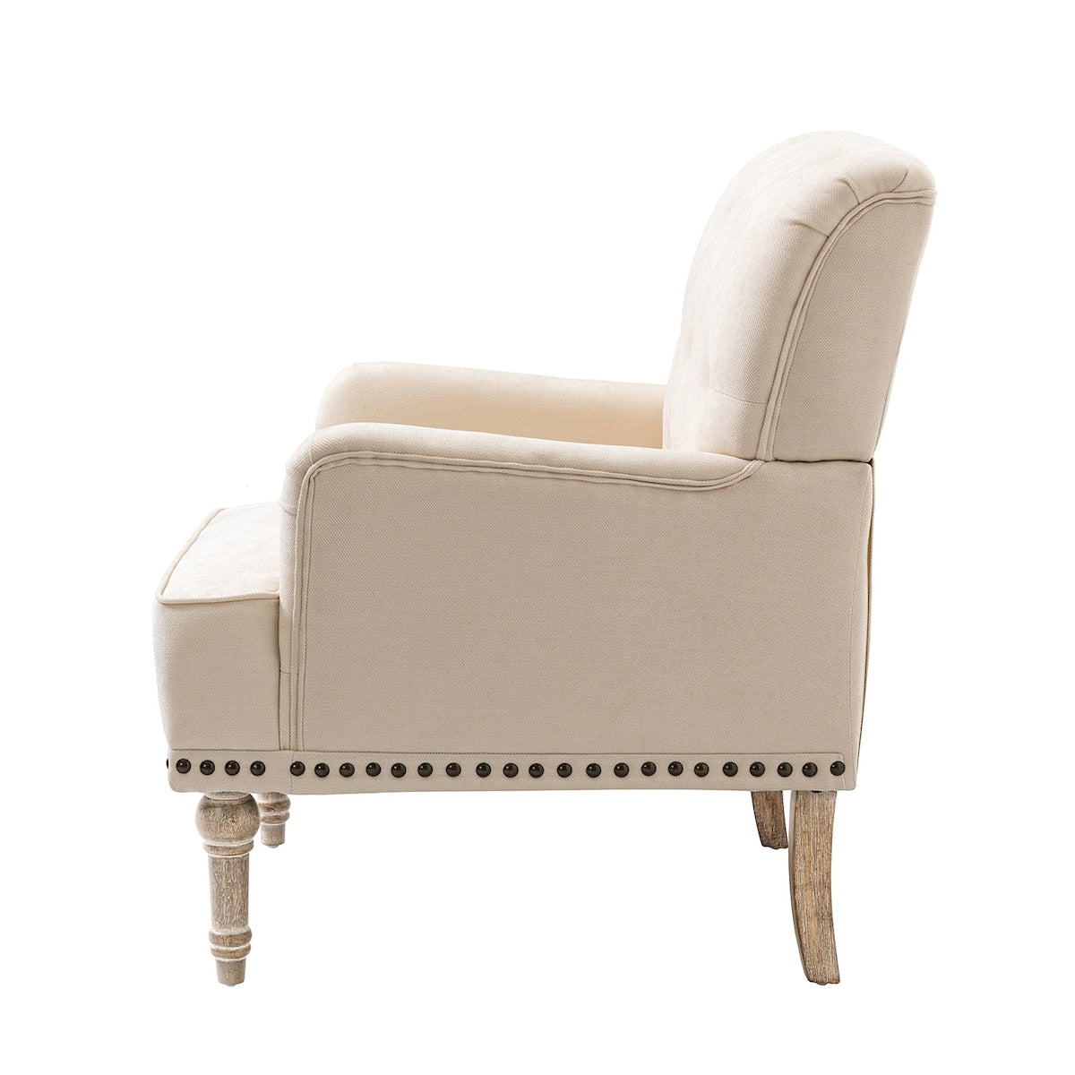Armchair with Carved Legs