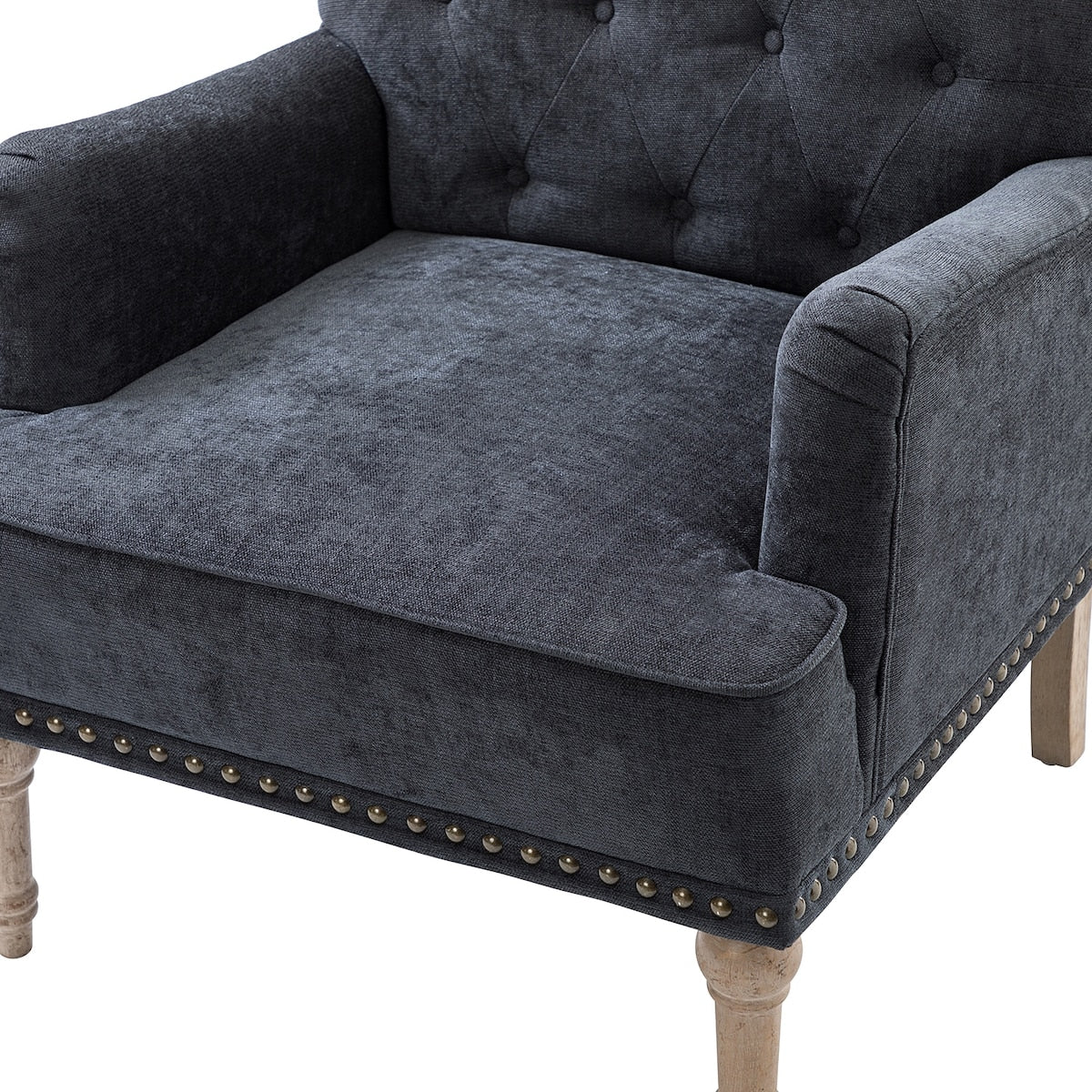 Armchair with Carved Legs