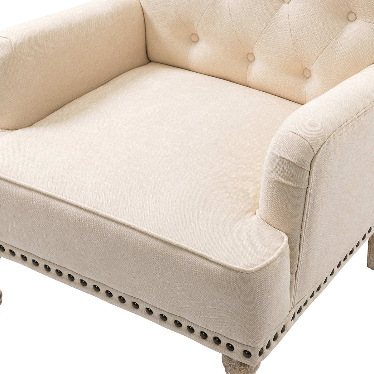 Armchair with Carved Legs