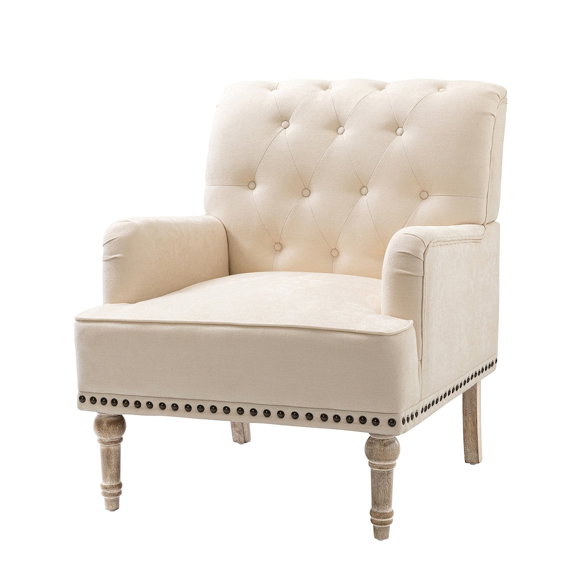 Armchair with Carved Legs