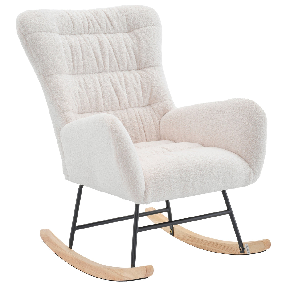 Armless Office Desk Chair No Wheels, Blue