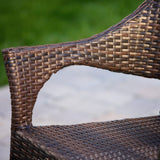 Armstrong Outdoor Multi-Brown 5-piece Dining Wicker Set by Christopher Knight Home