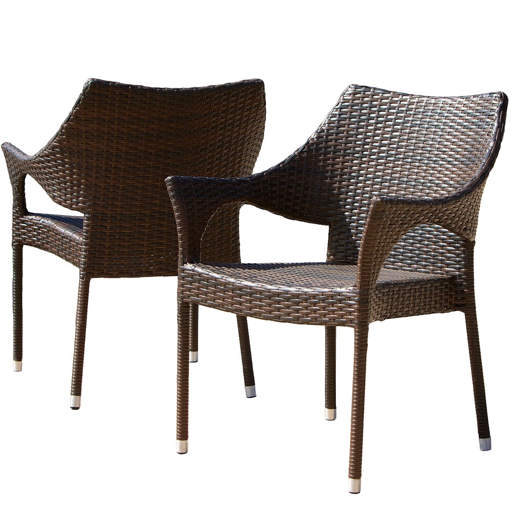 Armstrong Outdoor Multi-Brown 5-piece Dining Wicker Set by Christopher Knight Home