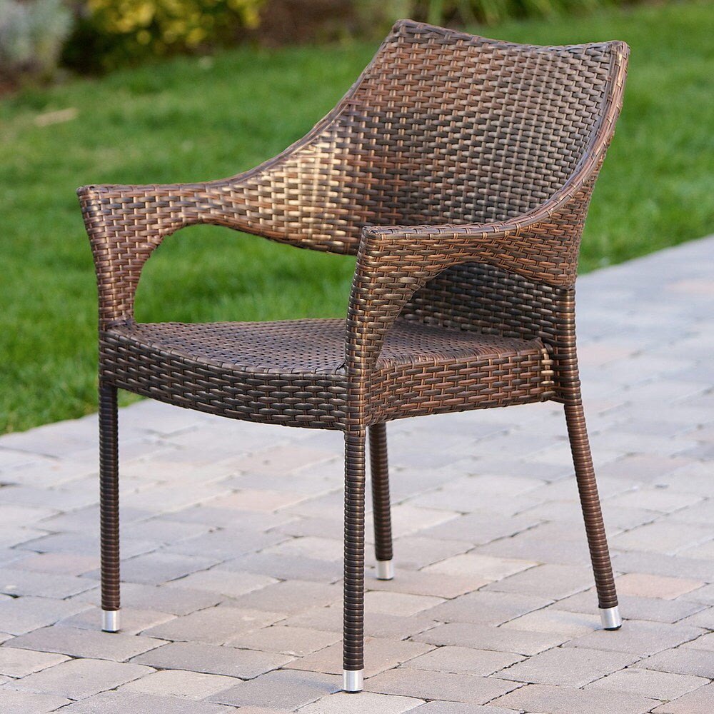 Armstrong Outdoor Multi-Brown 5-piece Dining Wicker Set by Christopher Knight Home