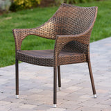 Armstrong Outdoor Multi-Brown 5-piece Dining Wicker Set by Christopher Knight Home