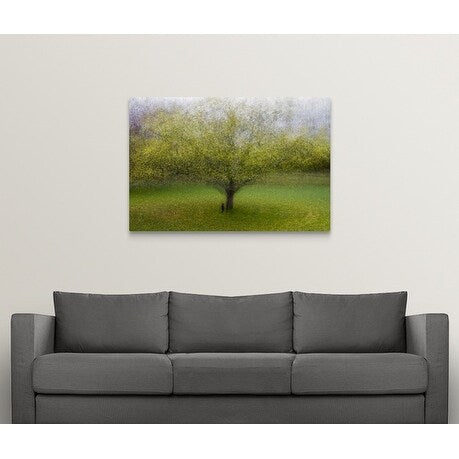 Arne Ostlund Premium Thick-Wrap Canvas entitled The Cat By The Tree - Multi-color