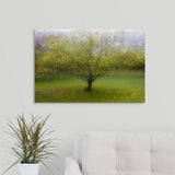Arne Ostlund Premium Thick-Wrap Canvas entitled The Cat By The Tree - Multi-color