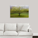 Arne Ostlund Premium Thick-Wrap Canvas entitled The Cat By The Tree - Multi-color