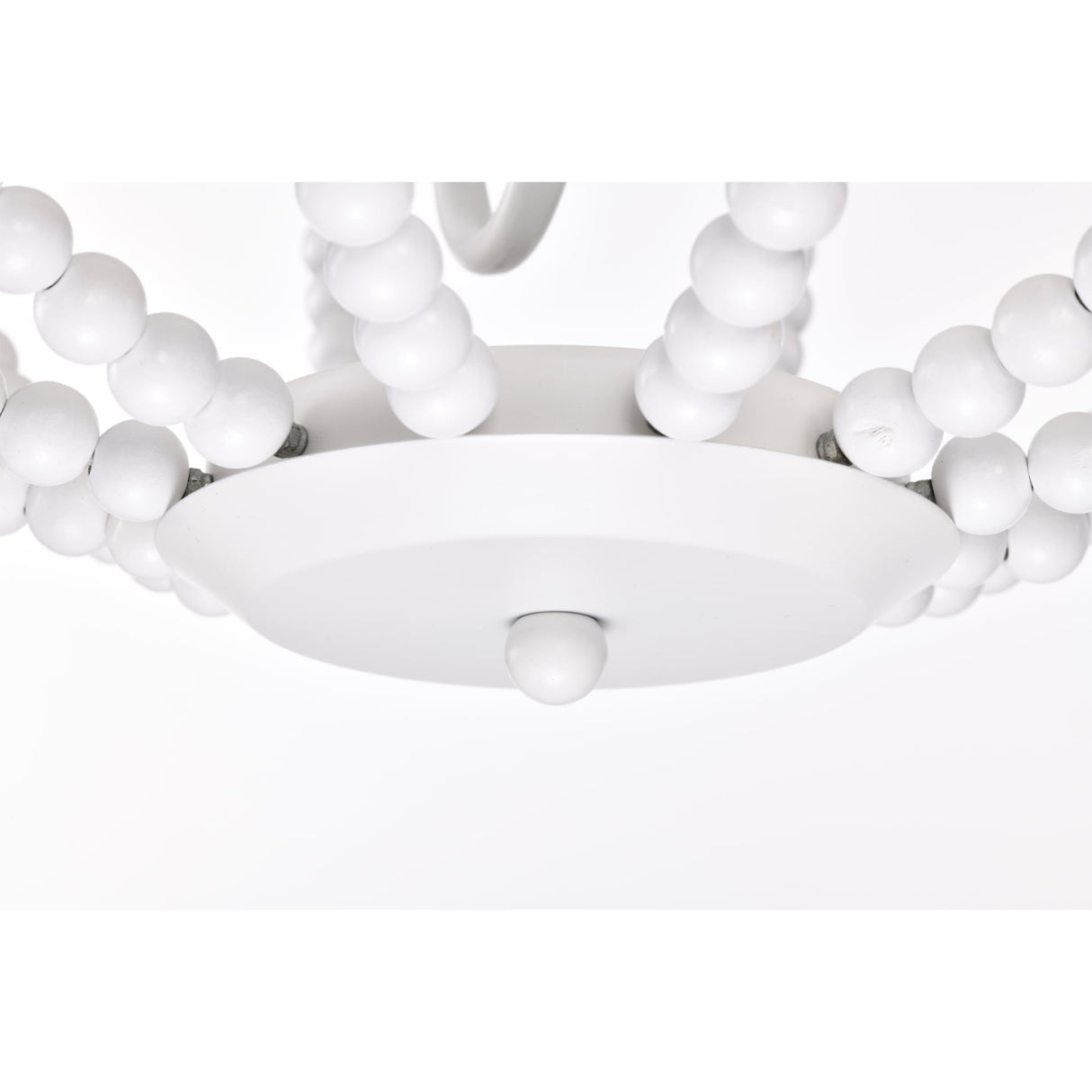 Arni 16 Inch Pure White Beads Bohemian Pendant 3-Light