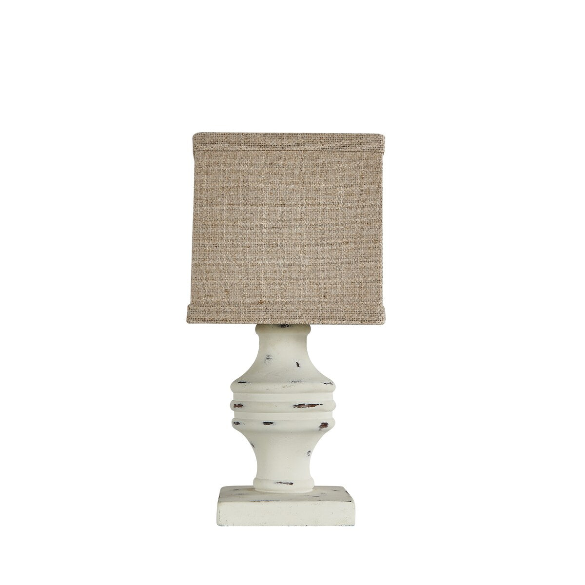 Arno White 12" Accent Lamp