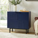 Arnold Modern 30"Tall 2 Door Accent Cabinet with Metal Leg by HULALA HOME