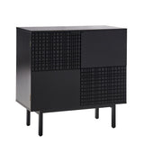 Arnold Modern 30"Tall 2 Door Accent Cabinet with Metal Leg by HULALA HOME