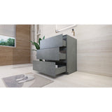Aron 30'' Freestanding Vanity with Reinforced Acrylic Sink