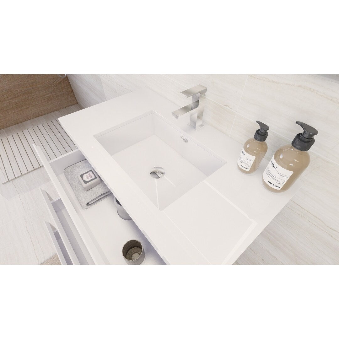 Aron 36'' Freestanding Vanity with Reinforced Acrylic Sink
