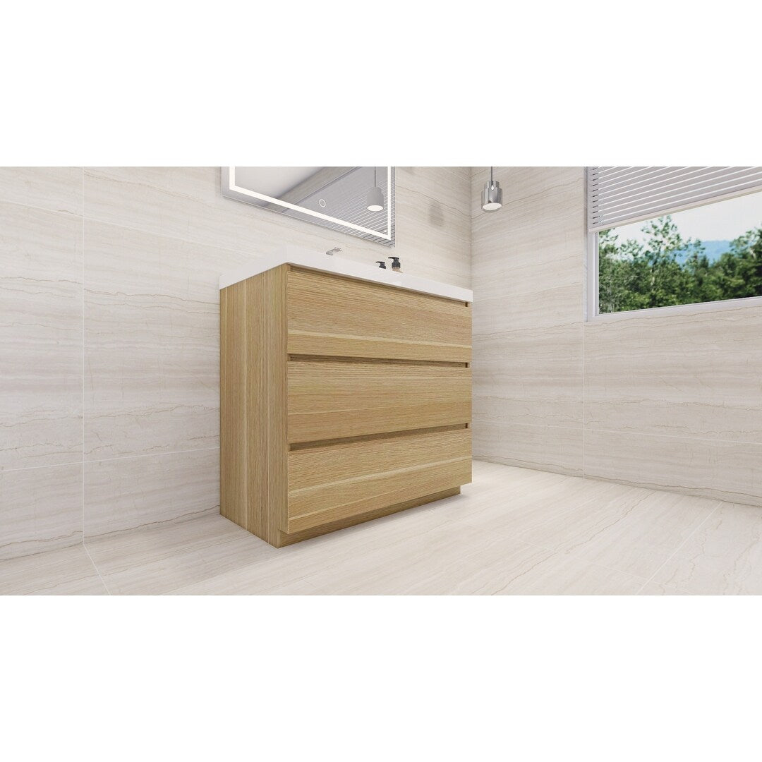 Aron 36'' Freestanding Vanity with Reinforced Acrylic Sink