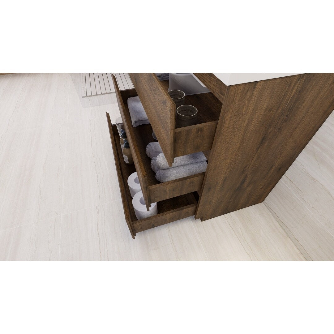 Aron 36'' Freestanding Vanity with Reinforced Acrylic Sink
